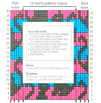 Vintage Knitting Pattern Kids Childs Knit Kitty Cat Motif Pullover Sweater PDF Instant Digital Download Cute Animal Jumper 4-8 Years 4 Ply