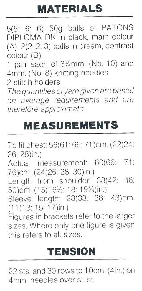 Vintage Knitting Pattern Childs Skeleton Sweater PDF Instant Digital Download Toddler to Big Kids  Pullover 2-10 yrs DK