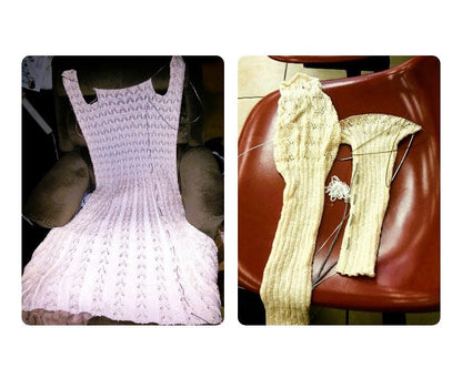 Vintage Knitting Pattern Elegant Maxi Bridal Coat in Lace Stitch Retro Hooded Wedding Gown Heirloom Cape PDF Instant Digital Download 4 Ply