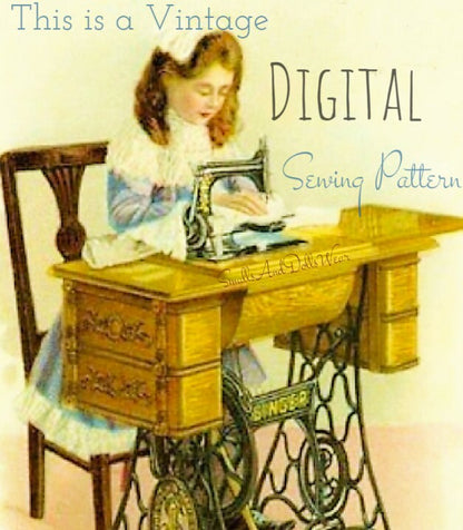 Vintage Sewing Memory Quilt Pattern Rag Dolls Baby to Big Girls Bed Cover PDF Instant Digital Download Quilted Applique Blanket