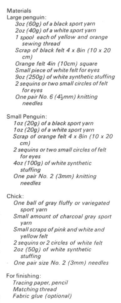 Vintage Knitting Pattern Cute Penguin Family Soft Toy Dolls Mama and Chicks PDF Instant Digital Download Plush Stuffed Arctic Animals 5 Ply
