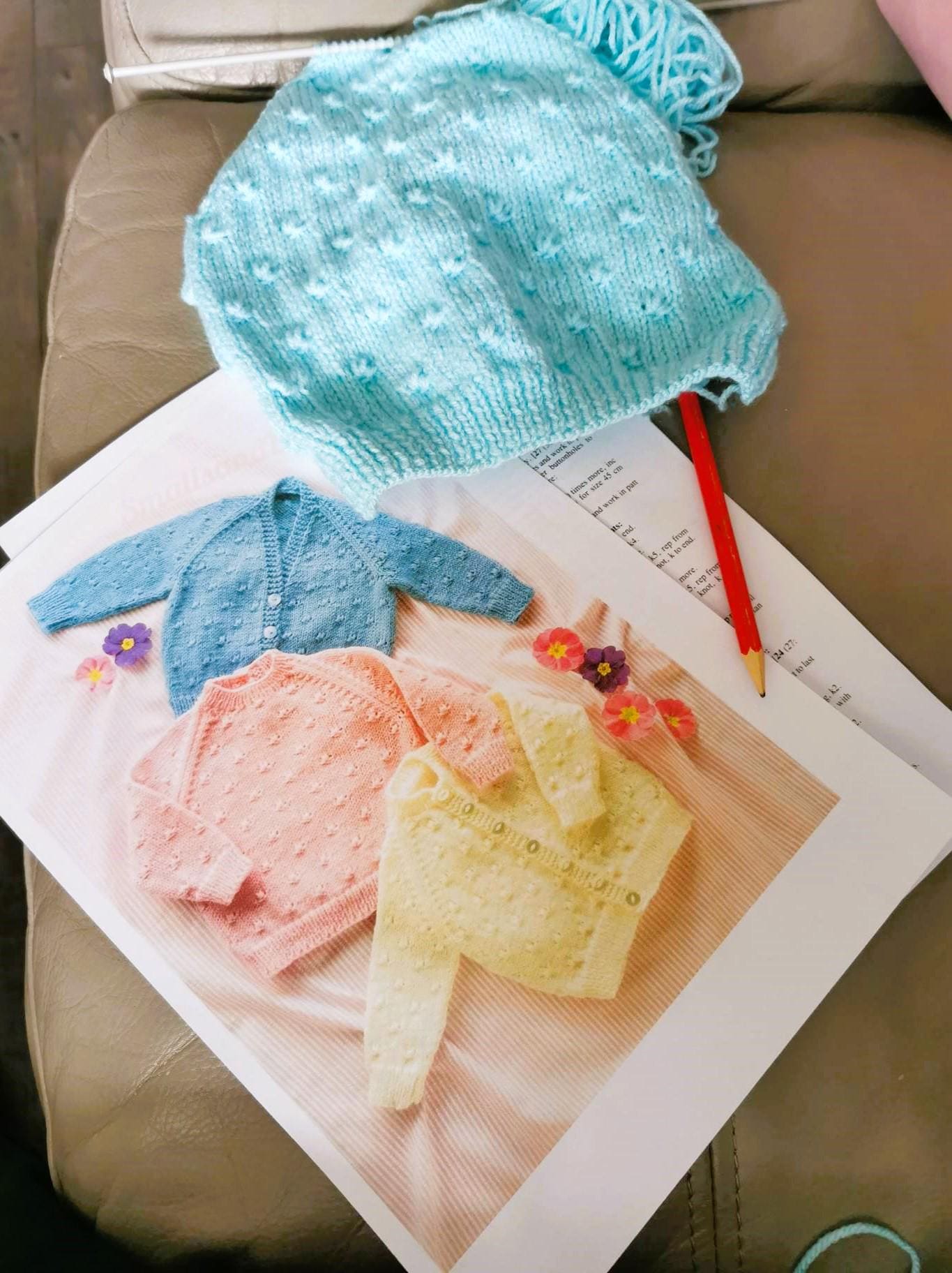 Vintage Knitting Pattern Textured Baby Raglan Sweaters Pullover and Cardigans PDF Instant Digital Download 0-18m DK 8 Ply